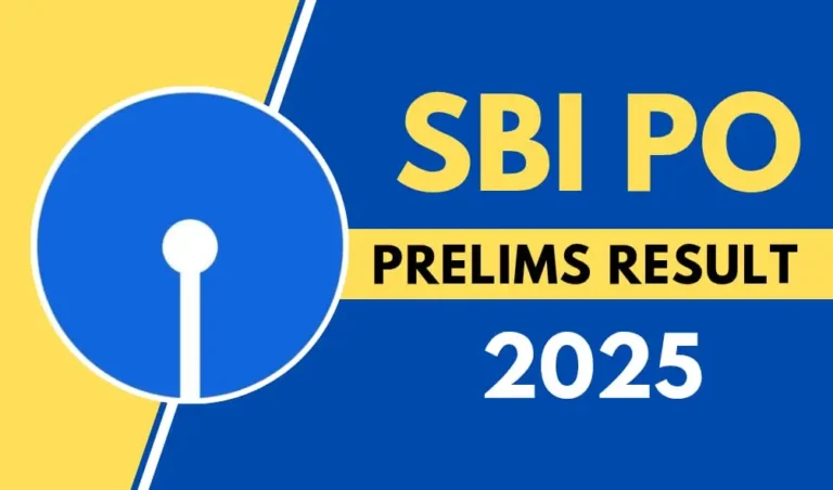 SBI PO Prelims Result 2025, Direct Link To Check Result @sbi.co.in