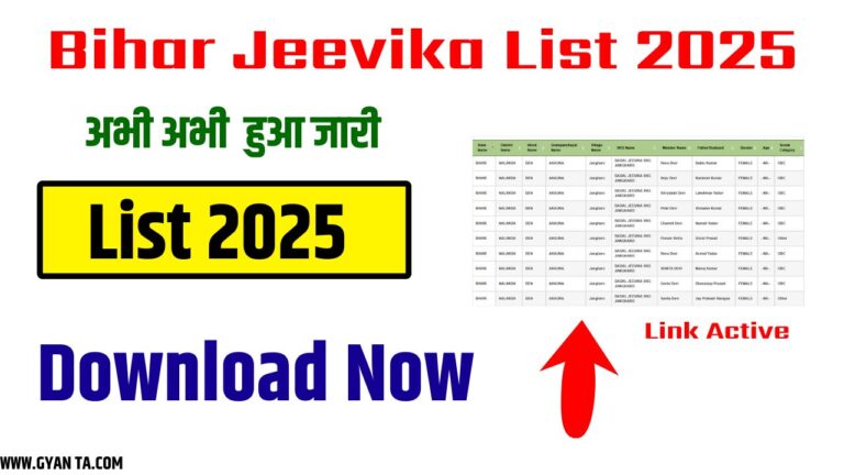 Bihar Jeevika List 2025 हुआ जारी – बिहार जीविका लिस्ट में अपना नाम देखें