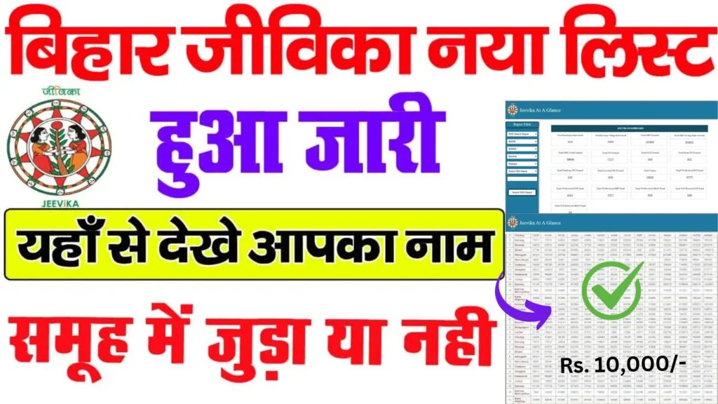 Bihar Jeevika Member List Check 2025 | बिहार जीविका लिस्ट में नाम जुड़ा या नहीं ऐसे चेक करे ऑनलाइन