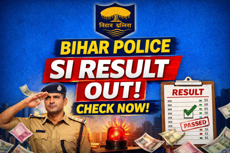 Bihar Daroga Result 2026 Out Check Merit List & Cut Off Link