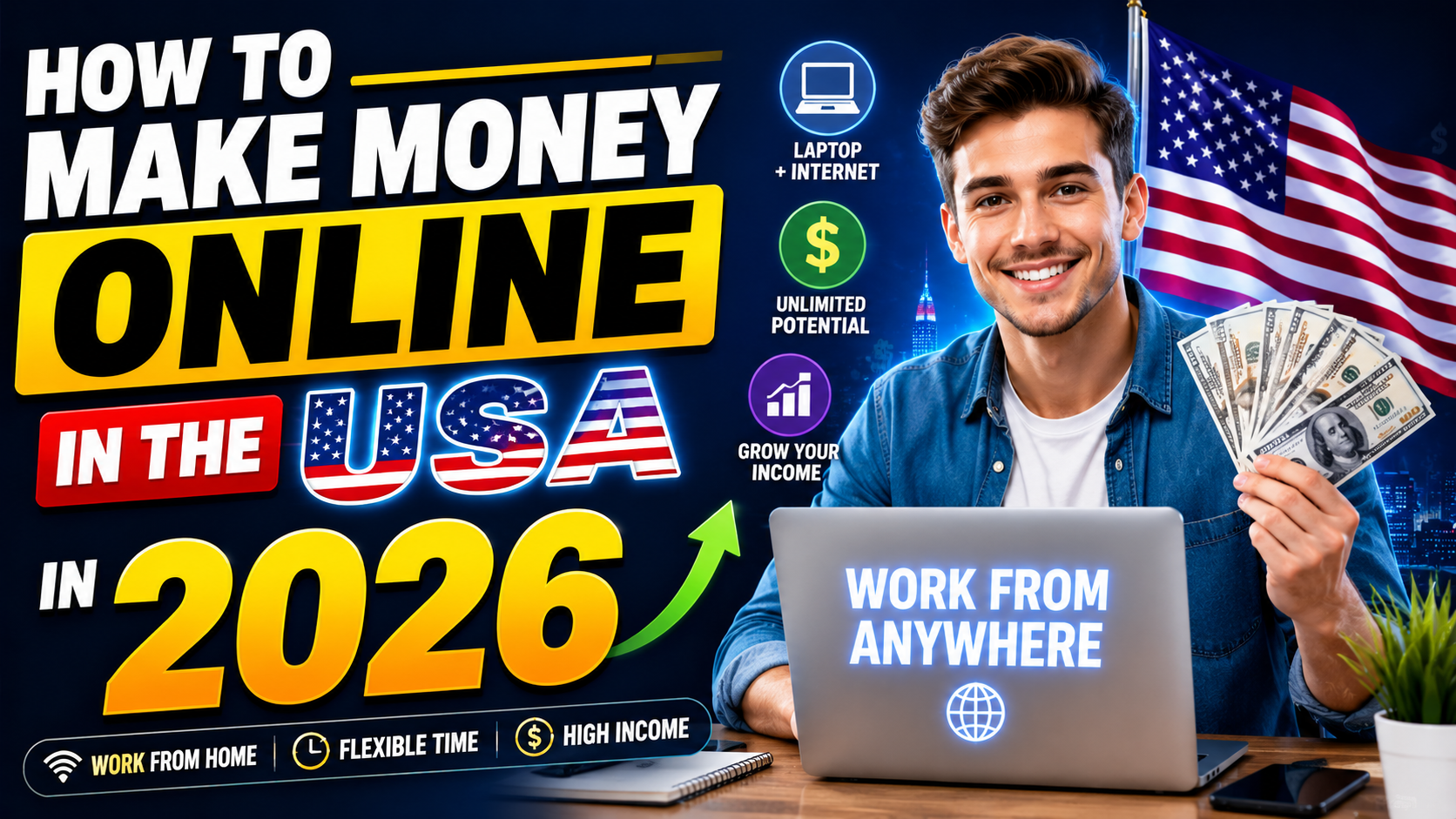 💰 How to Make Money Online in the USA in 2026💻