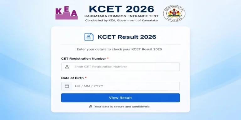 KCET 1st Round Result 2026 Out Check Now